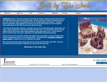 Tablet Screenshot of goldbytheinch.com
